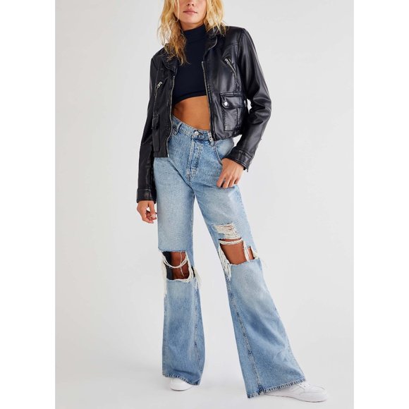 Free People Denim - 🎉LAST CHANCE🎉 NWT Free People New Dawn Flare Jeans / Victoria Blue